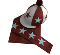Children's Burgundy/Silver Base Layer & Hat Silk