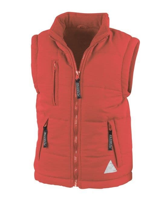 Children's Carmarthen Bay Red Padded Gilet