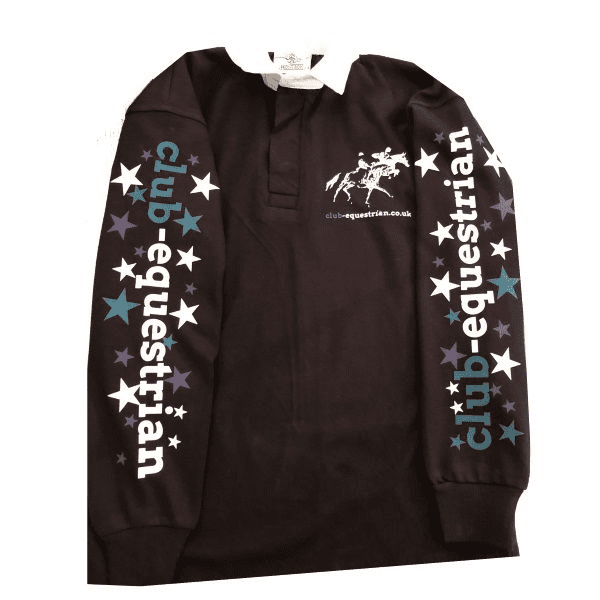 Children's Club Equestrian Navy Rugby Shirt