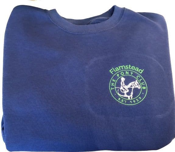 Children's Flamstead Pony Club Royal Sweatshirt UX7