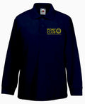 Children's Glapthorn Manor Equestrian Centre Long Sleeve Navy Polo SS320