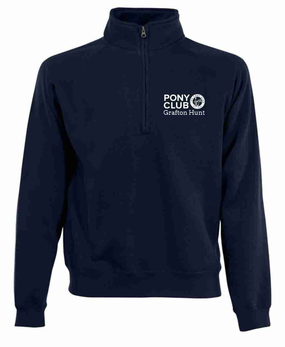 Children's Grafton PC Navy Quarter Zip Tracksuit top LV875
