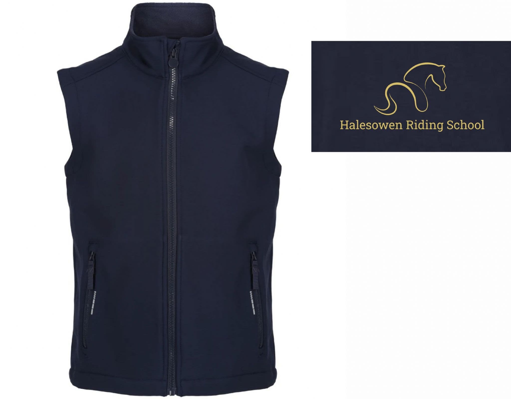 CHILDRENS Halesowen Navy Soft-shell Gilet – RG331