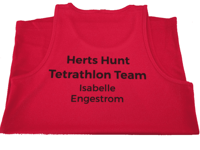 Children's Herts Hunt Pony Club Tet running vest JC07j