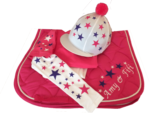 Children's Hot Pink/White Base Layer Cross Country Colours