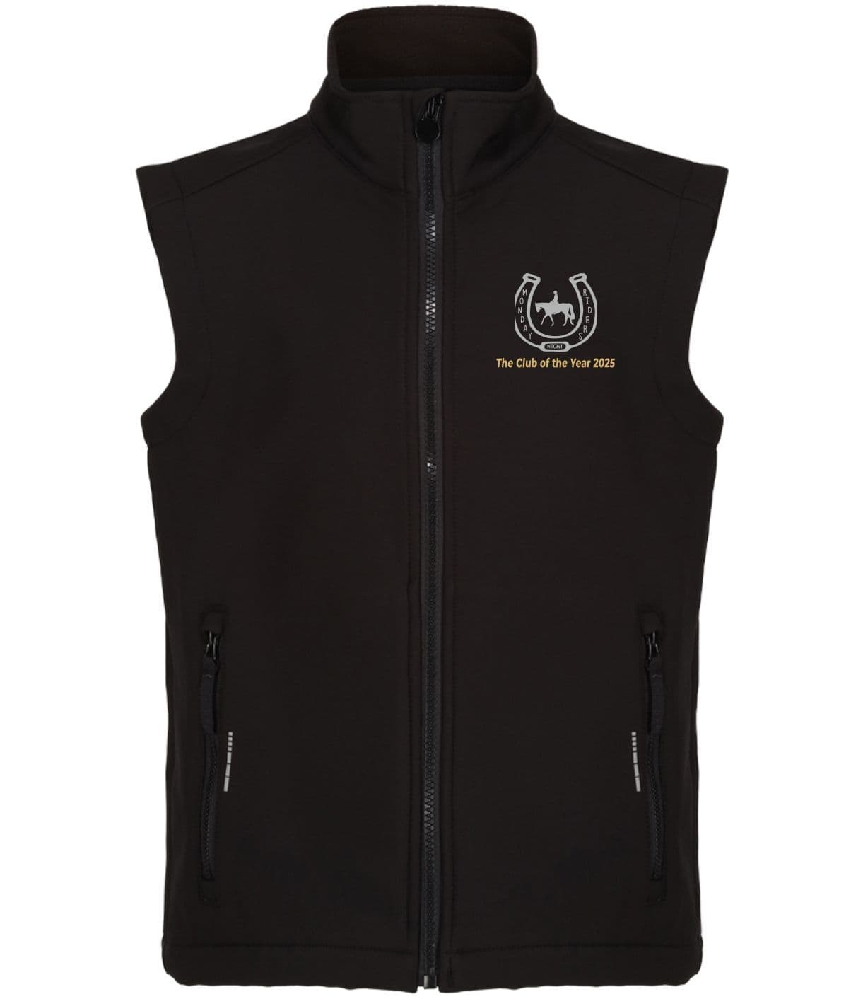 Children's Monday Riders Black Softshell Gilet RG331