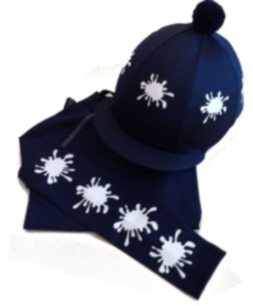 Children's Navy Base Layer & Hat Silk
