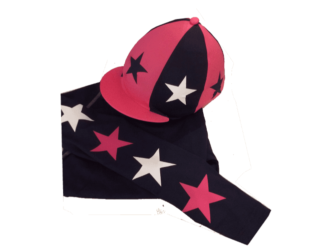 Children's Navy/Hot pink/White Base Layer & Hat Silk