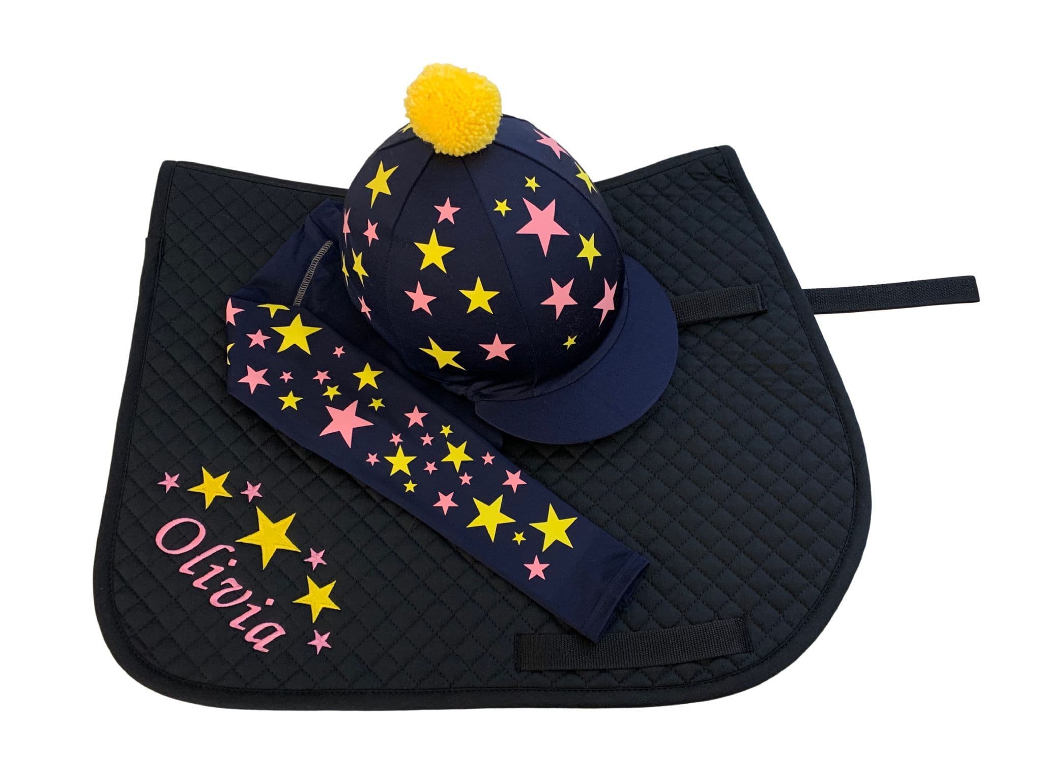 Children's Navy/Yellow/Baby Pink Base Layer Cross Country Colours