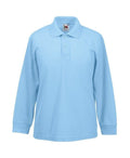 Children's North Cornwall Light Blue Long Sleeve Polo