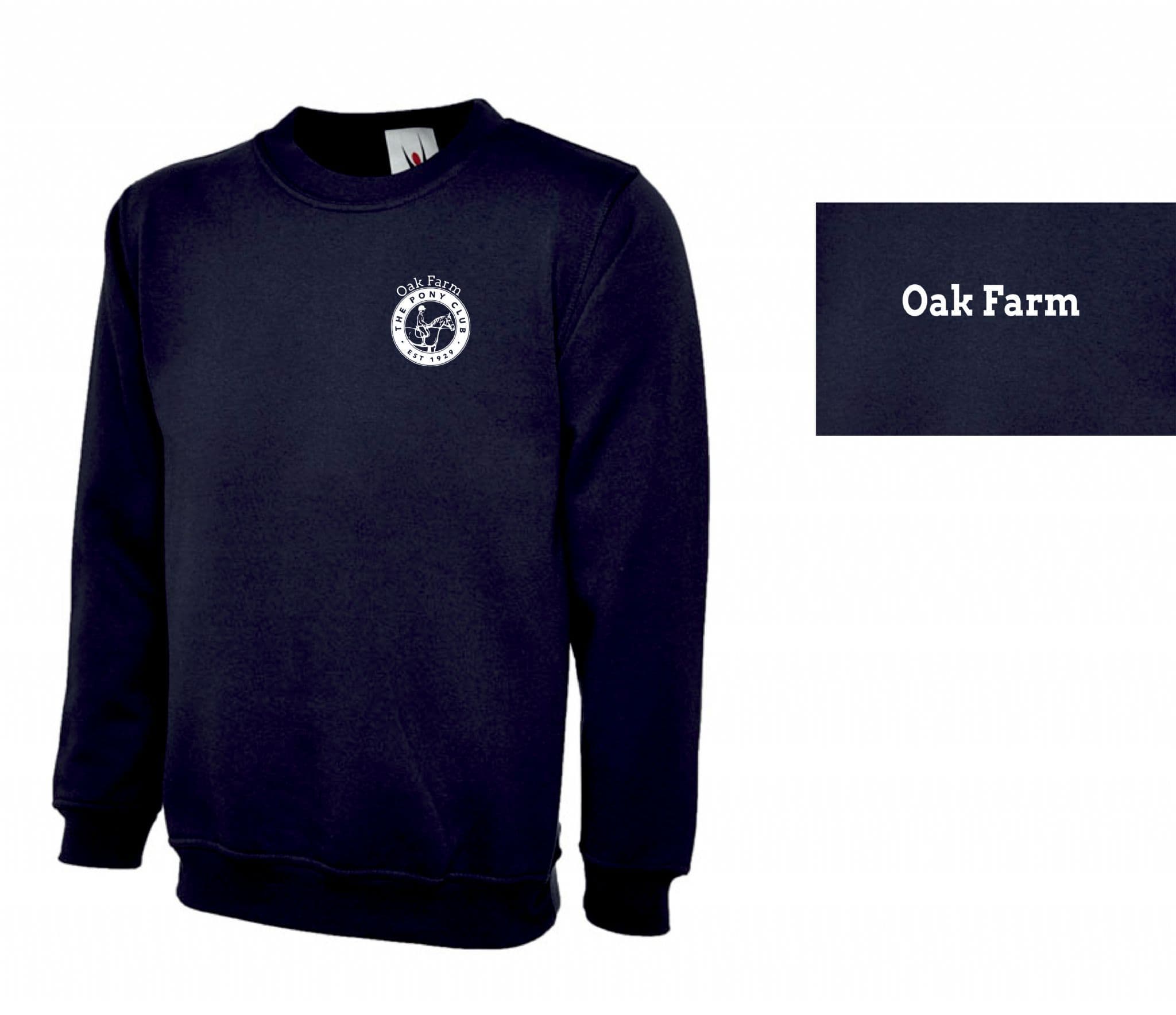 Children's Oak Farm PC Navy Sweatshirt UX07