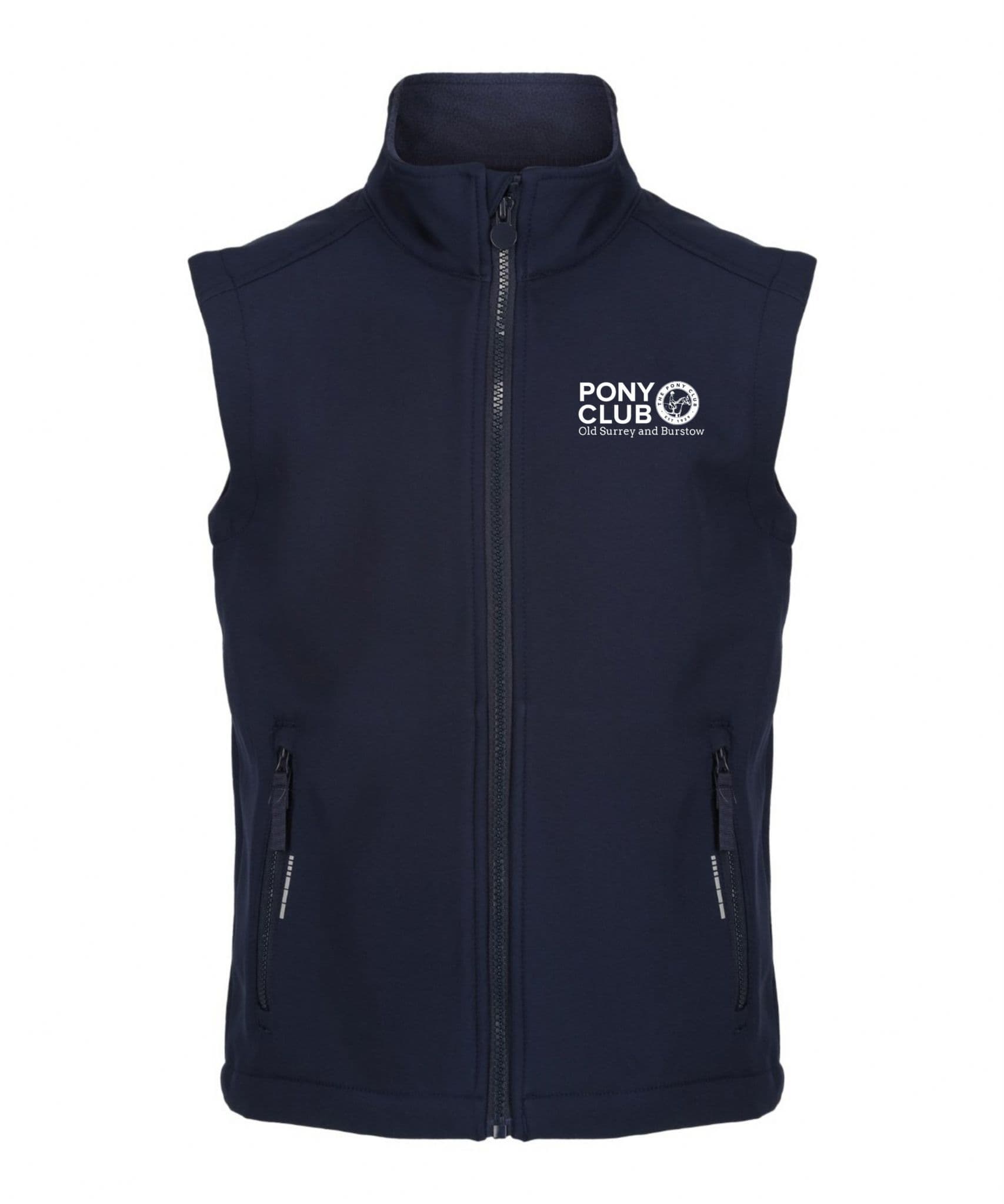 CHILDRENS Old Surrey & Burstow PC Navy Soft-shell Gilet – RG342