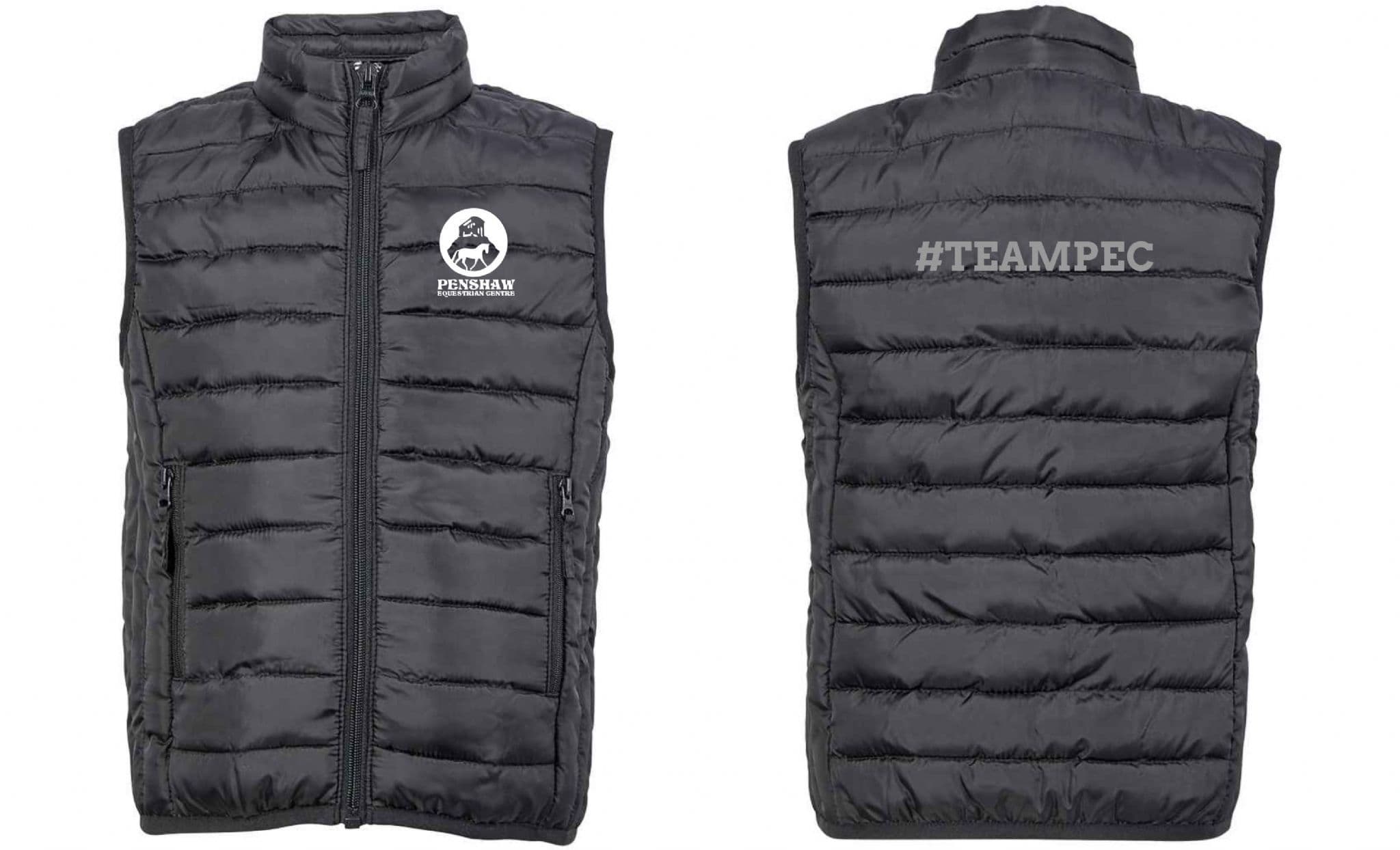 CHILDRENS Penshaw Equestrian Black Padded Gilet – 04446