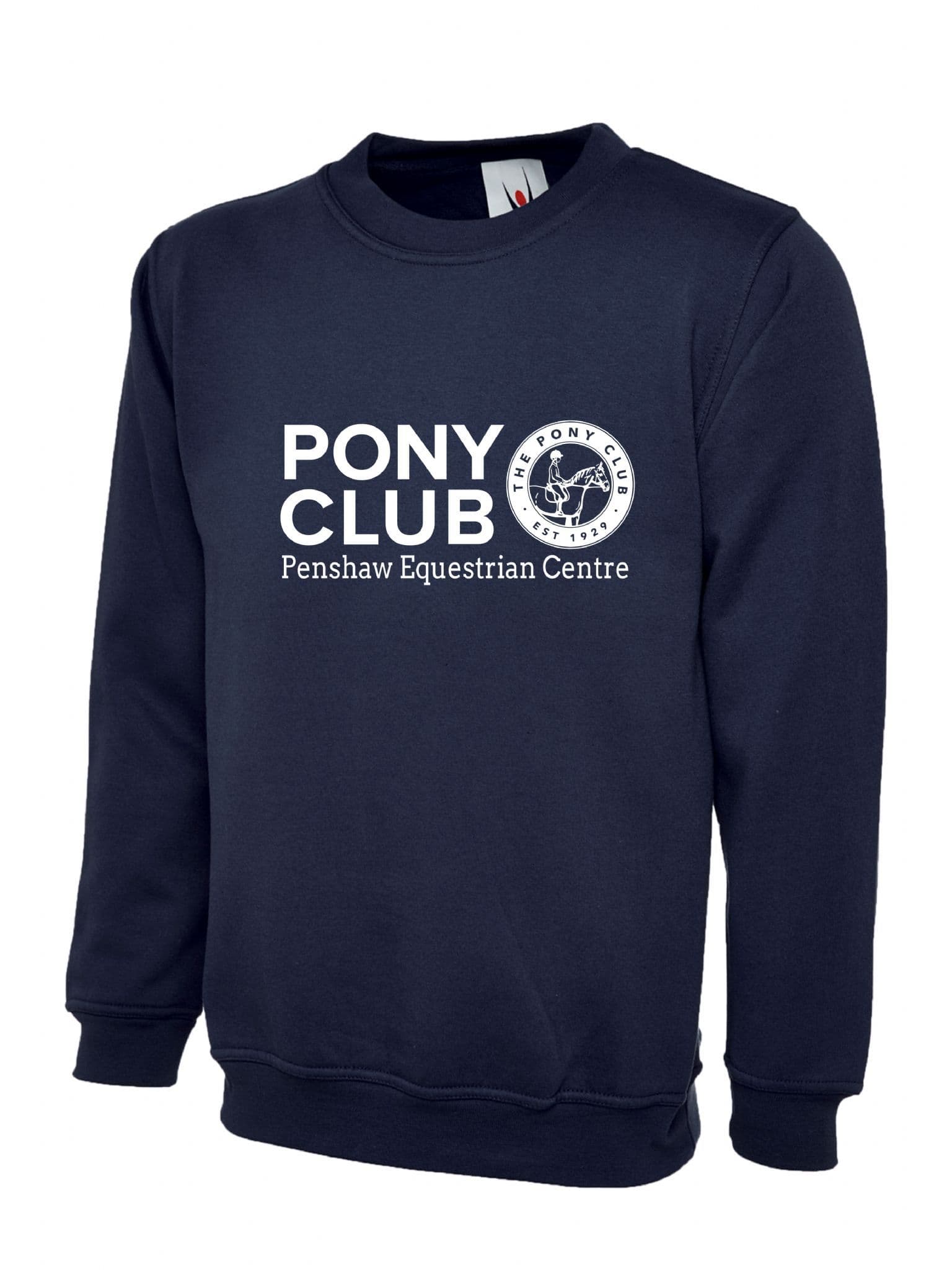 CHILDRENS Penshaw Equestrian PC Navy Sweatshirt – UX7