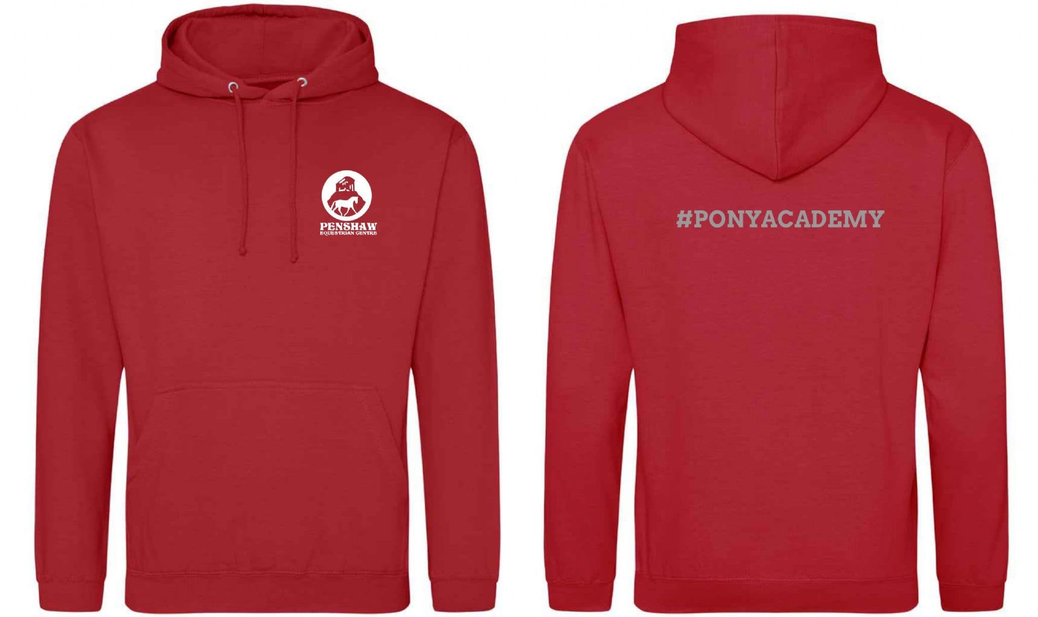 CHILDRENS Penshaw Pony Academy Red Hoodie – JH01j