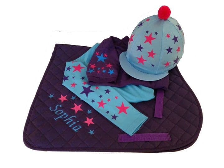 Children's Pink/Purple/Sky Blue Base Layer Cross Country Colours