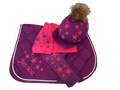 Children's purple/Hot Pink Base Layer Cross Country Colours