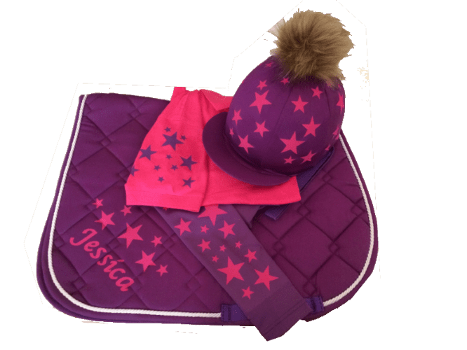 Children's purple/Hot Pink Base Layer Cross Country Colours
