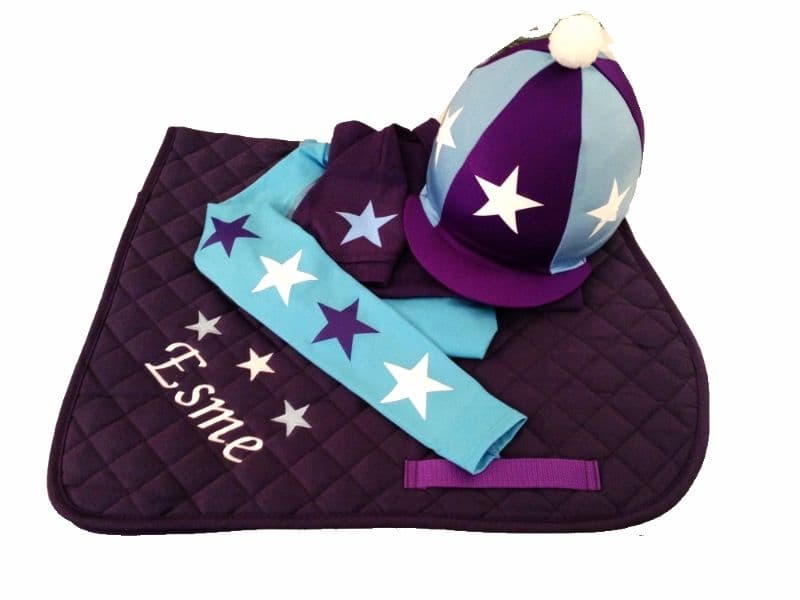 Children's Purple/Sky Blue Base Layer Cross Country Colours