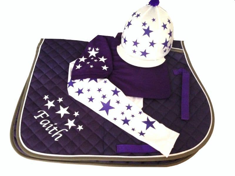 Children's Purple White Base Layer Cross Country Colours