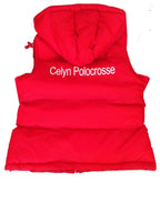 Children's Red Body Warmer -Celyn Polocrosse