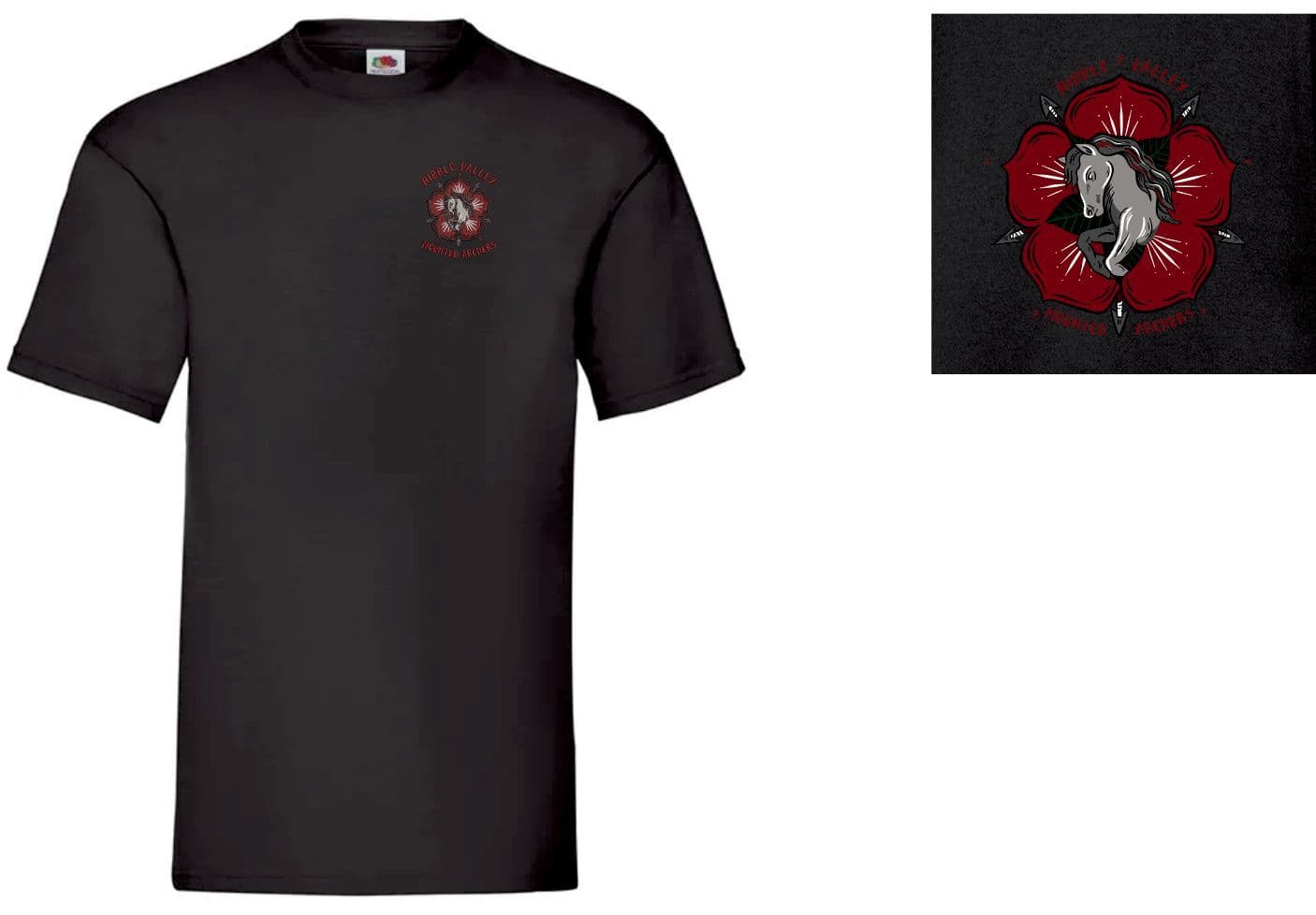 Children's Ribble Valley Mounted Archers BlackT Shirt