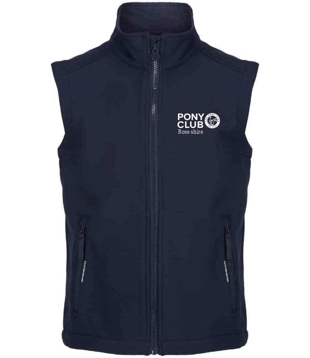CHILDRENS Ross-shire Navy PC Soft-shell Gilet – RG331