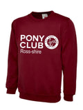 CHILDRENS Ross-shire PC Burgundy Sweatshirt – UX7
