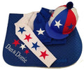 Children's Royal/Red/White Base Layer Cross Country Colours