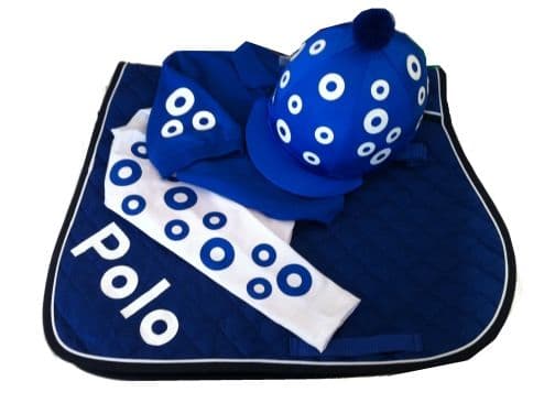 Children's Royal/White Base Layer Cross Country Colours