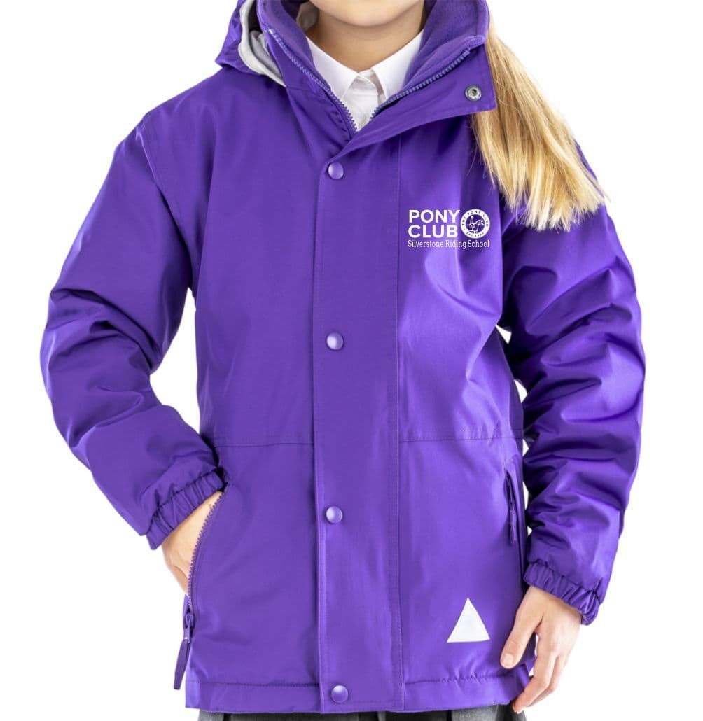 CHILDRENS Silverstone Riding School PC Purple Jacket – Result R160J