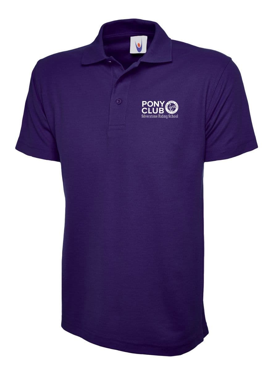 CHILDRENS Silverstone Riding School PC Purple Polo Shirt – UC103