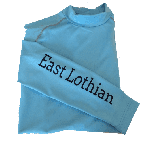 Children's sky blue EAST LOTHIAN Base Layers