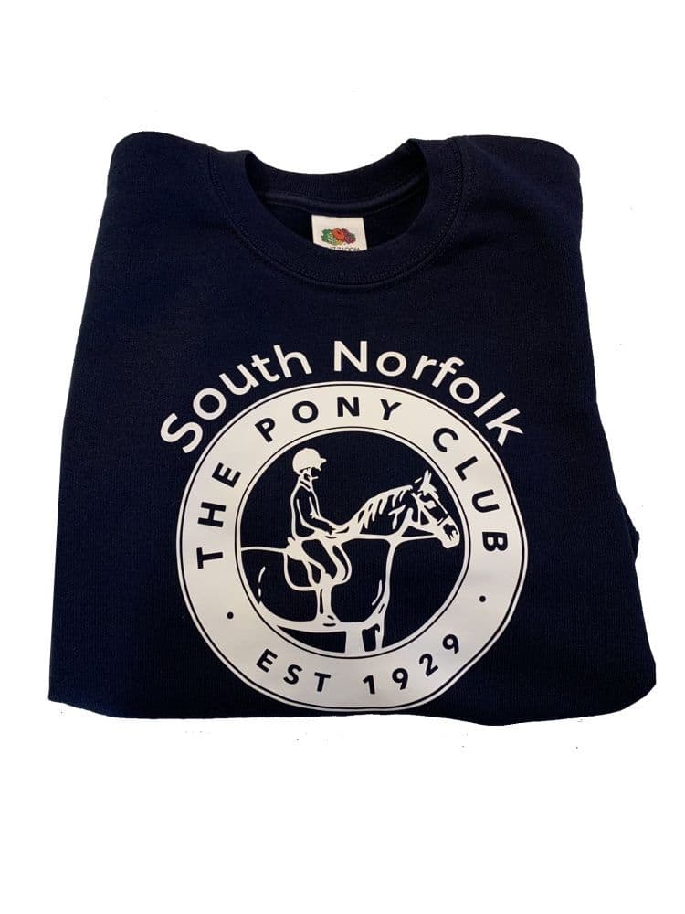 Children's South Norfolk Pony Club Navy Sweatshirt UX7
