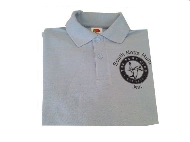Children's South Notts Light Blue Long Sleeve Polo