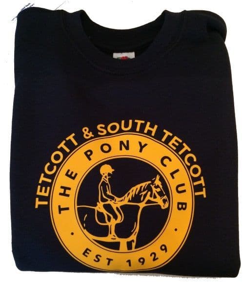 Children's'Tetcott and South Tetcott Pony club Navy Sweatshirt UX7