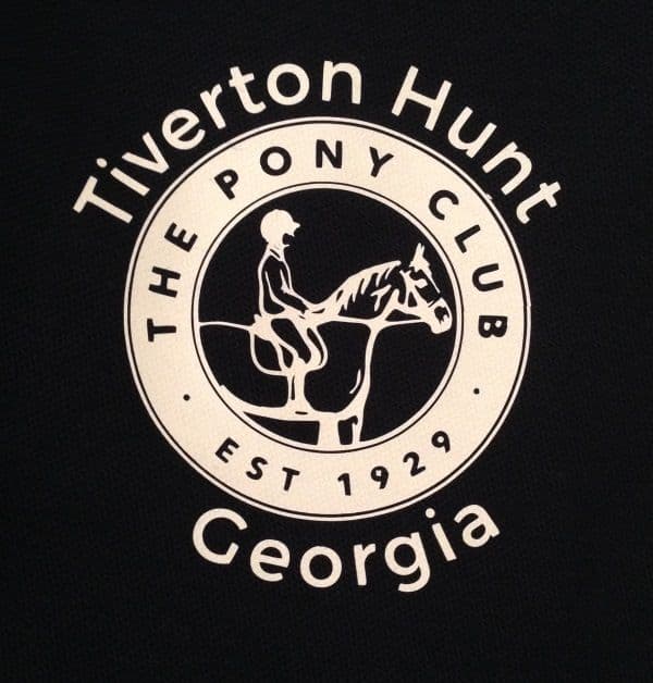 Children's Tiverton Hunt Pony Club Long Sleeve Navy Polo