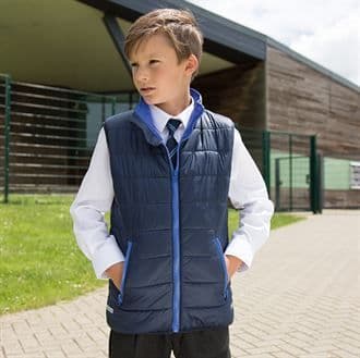 Children's Trent Park Navy Blue Padded Gilet R234b