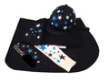 Children's Turquoise/Black/white Base Layer Cross Country Colours