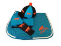 Children's Turquoise/Orange Fox Base Layer Cross Country Colours