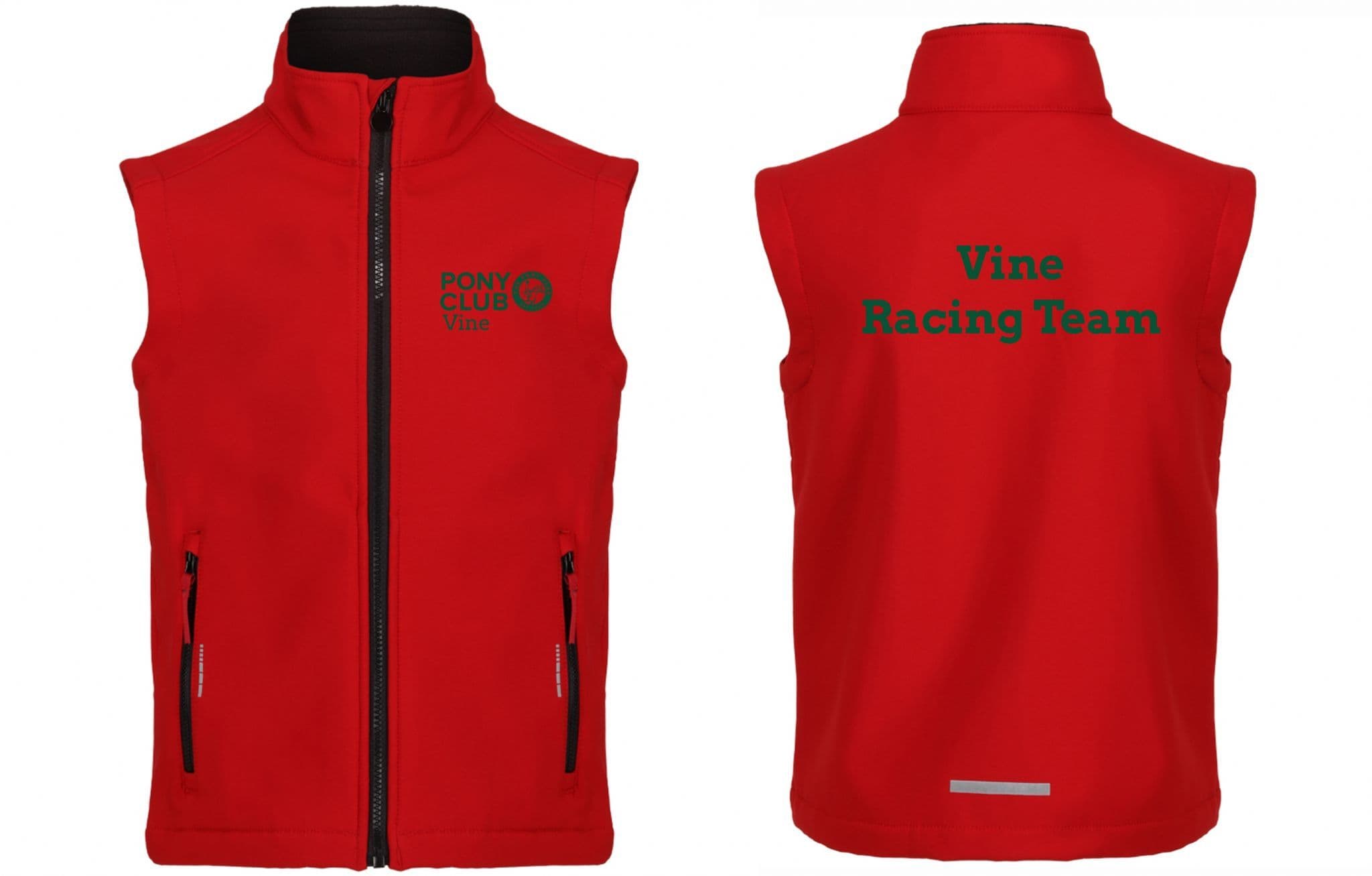 Children's Vine Racing Team Red Gilet RG331