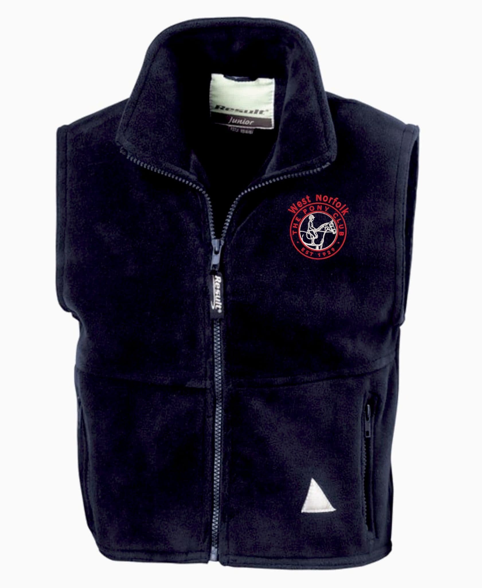 Children's West Norfolk Navy Blue Fleece Gilet RE37J