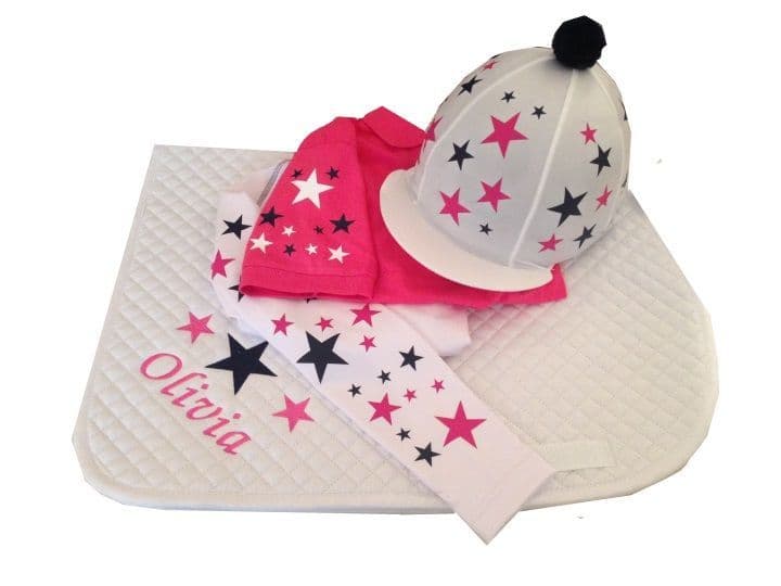 Children's White/Pink/Navy Base Layer Cross Country Colours
