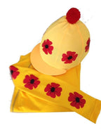 Children's Yellow Base Layer & Hat Silk
