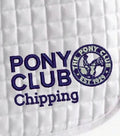 Chipping Pony Club embroidered white Le Meiux Dressage Saddlecloths