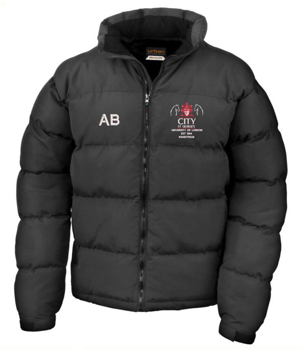 City St George's University Black Puffer Jacket – RS181