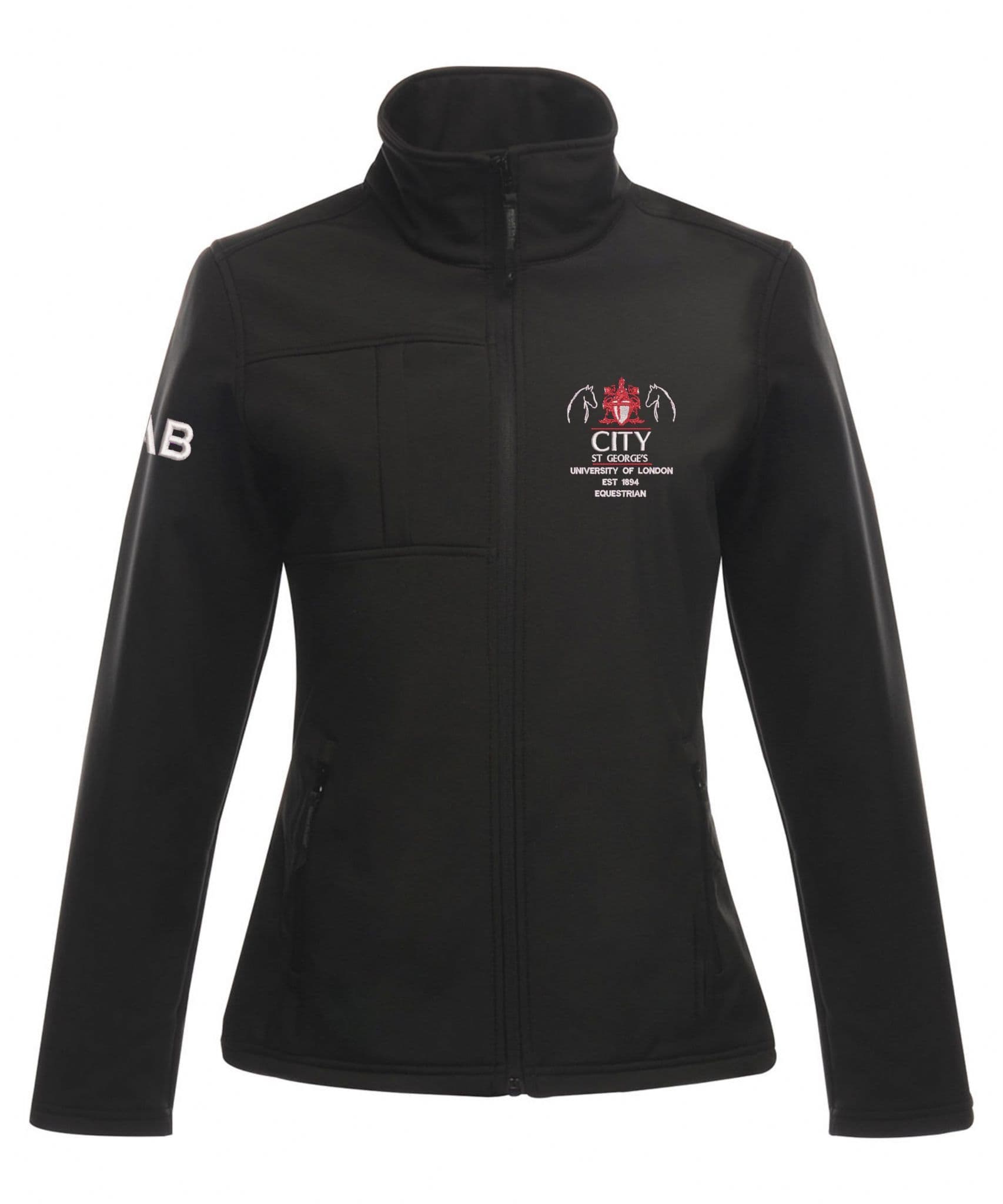 City St George's University Ladies Black Softshell Jacket – RG195
