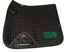 Cobham & Wimbledon PC Black embroidered Premier Equine Dressage Saddlecloths