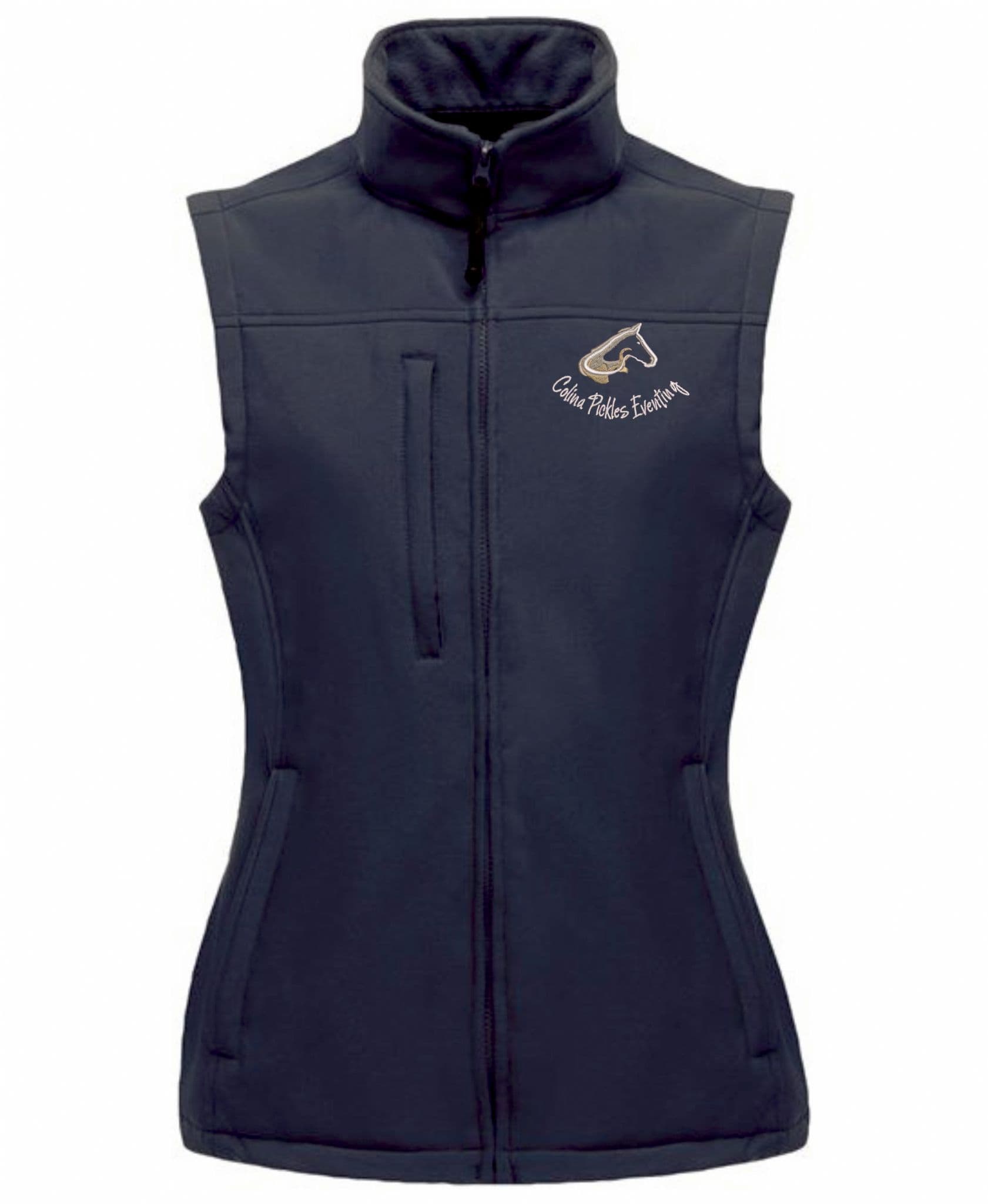Colina Pickles Eventing Ladies Navy Softshell Gilets