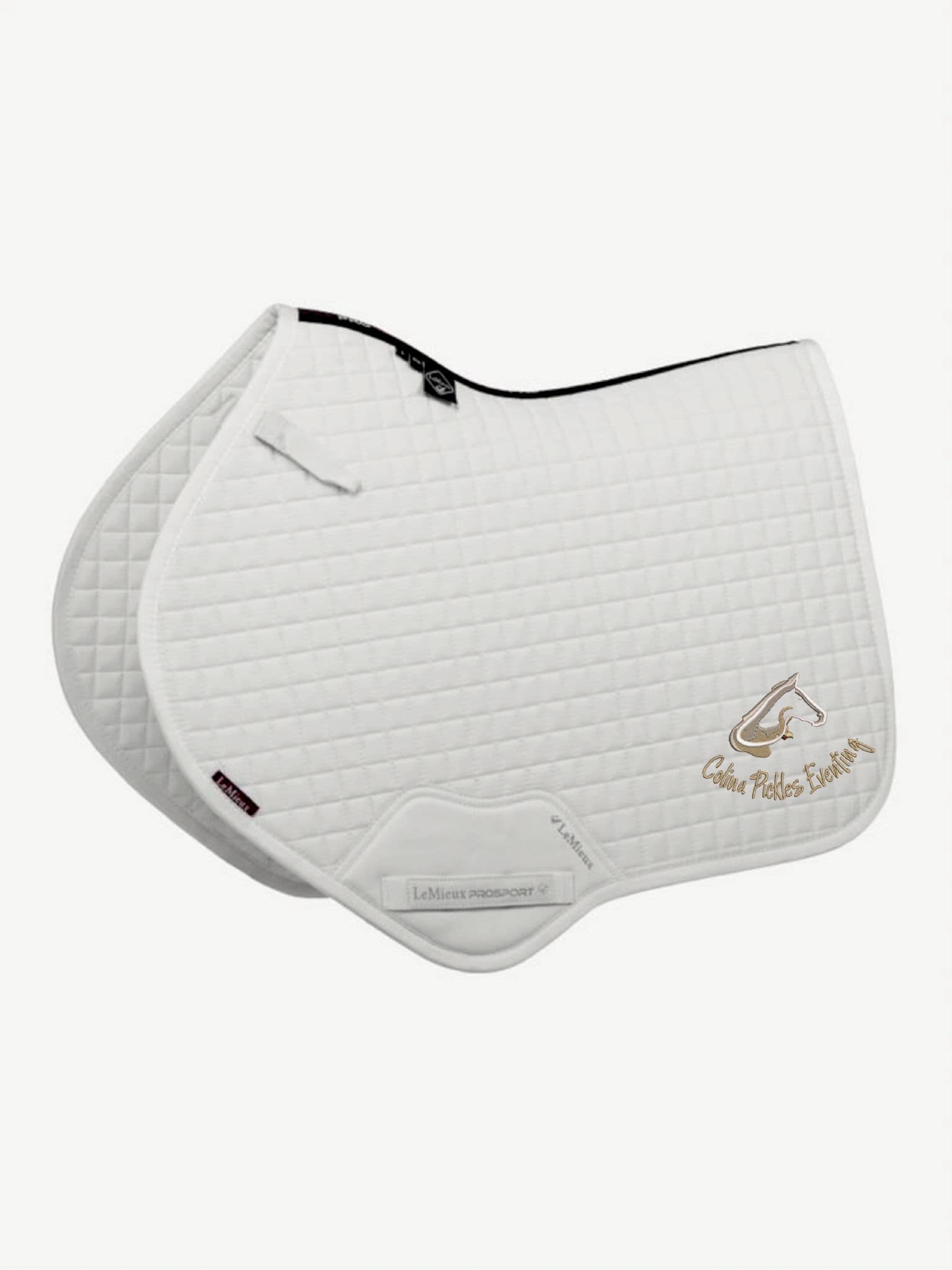 Colina Pickles Eventing white Le Mieux Close Contact Saddlecloths